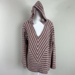 Anthropologie Saturday Sunday Striped Chenille Hoodie Size Medium Photo 3