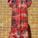 Winnie Fashion hawaii Hawaiian MuuMuu Hawaiian Dress Floral dress Red Size M Photo 0