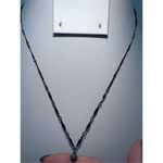 Dark Gunmetal Goth Y Beaded Necklace Black Photo 3