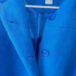 Venus Women’s U.S. Size 8 Blue Hidden Button Fully Lined Thigh Length Coat • GUC Photo 6