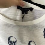 Skull Cashmere Skull‎ Cashmere white cotton kalissa skull long sleeves tee shirt size XS Photo 4