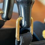 Tianni purse Tianni Retro Mod Handbag Purse Black With Multicolored Embroidered Dots Photo 7