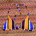 Urban Outfitters OUT FROM UNDER PARALLEL STRIPE STRAPPY CLASP FRONT BIKINI TOP Photo 4