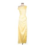 Show Me Your Mumu Jodie Dress in Yellow Luxe Satin XL Photo 4