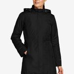 Eddie Bauer NWT  Girl On The Go Insulated Trench Coat in Black. Size Medium Photo 0