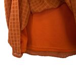Doe & Rae  Rust Orange Ruffle Top Large Photo 6