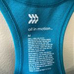 All In Motion High Support Seamless Sports Bra Turquoise Blue  size medium Photo 3