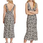 Free People  Black and White Sheath Dress Plunge Neckline Sleeveless Photo 6