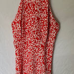 ZARA : Red & White Floral Patterned Dress- L Photo 0