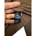 Ambiance Apparel Brown Cable Knit Cropped Turtleneck Sweater | Women’s M Photo 5