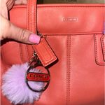 Coach Y2K VINTAGE SMALL TOTE BAG SALMON/SILVER HARDWare authentic LIKE NEW! Photo 6