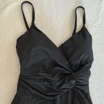 La Blanca Island Goddess Asymmetric Twist One-Piece Swimsuit, Size 8, $120 Photo 2