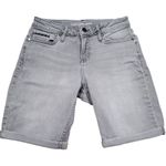 Calvin Klein READ Bermuda City Jean Shorts Gray Wash Stretch Women’s Size 4 Photo 0