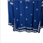 Escapada Floral Bell Sleeve Tunic Blue White Size Small Photo 1