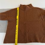 Universal Threads Universal Thread Cognac Brown Cropped Boxy Fit Mockneck Sweater Sz XS Photo 4