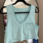 Aerie Light Blue Sleeveless Crop Top Photo 0