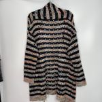Sundance Women's Striped Sunset Melange Open Front Knit Cardigan Sweater Size XL Black Photo 8