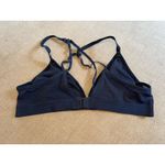 Aerie Blue Leopard Print Women’s Medium Bralette Spaghetti Cross Strap Photo 1