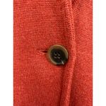 J.Crew  Orange  Textured Knit Blazer Cardigan Jacket XS Button Front Pockets Photo 3