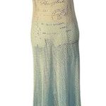 ZLEurope Crochet Fisherman Net Dress Coverup Dress Dip Dye Beige Size OS Tan Photo 0