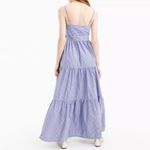 J.Crew Striped Maxi Dress in Lagoon White Stripes size 4 $168 Photo 2