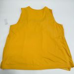 Ny&co NY& Tank Top XXL Yellow Pleated Chiffon Front Knit Back Sleeveless Career NWT  Photo 8