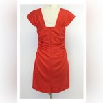 Robert Rodriguez  Cocktail‎ Dress Size 8  Orange Ruched Gathered Mini Cap Sleeve Photo 10