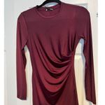 Krisa Wrap Long Sleeve Ruched Waist Mini Dress NWT Size XS Photo 2