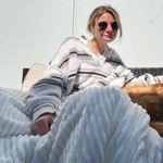 Free People Kennedy Stripe Pullover in Ivory Size Small Photo 4