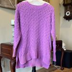 Seven7 Comfy Soft Chenille Textured Sweater Roomy Small Womens Wild Orchid Photo 3