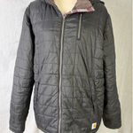 Carhartt Women's Quilted Hooded Jacket Black XL Lightweight Insulated Workwear Photo 0