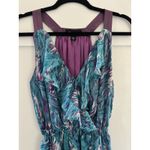 Charlie Jade  Women's Green Multicolored Sleeveless Silk Blend Mini Dress. Size S Photo 2