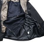 Gallery  Rain Coat Jacket Womens XL Black Hooded Full Zip Photo 4