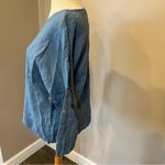 Light Blue 100% Linen Made In Italy 3/4 Sleeve Top Women’s Size Medium Photo 2