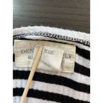 Ralph Lauren Denim & Supply  Womens Top XL Black Striped Lace Hem Preppy Nautical Photo 4