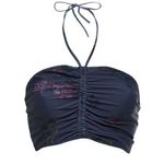 Ganni Ruched Floral Print Bikini Top Size 8 NWT Photo 0