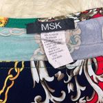 MSK colorful gold chain printed dress sz 8 Green Photo 1