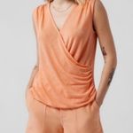 Athleta breezy wrap tank orange size XL Photo 9