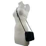 Rebecca Minkoff  Chevron Quilted Black 100% Leather Chain Crossbody Purse Bag OS Photo 3