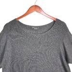 Vince Gray Rack Stitch Wool & Cashmere Blend Contrast Rib Knit Pullover Sweater Photo 4