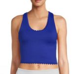 Anthropologie IVL Blue Scalloped Power Bra-size 2  Photo 0