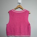 ZARA Pink Box Crop Knit Sweater Vest Photo 2