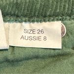 ROLLA’S East Coast High Rise Flare Green Corduroy Pants Size 26 Photo 11