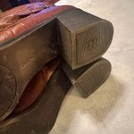 Naturalizer  Ruby Brown Leather Zip Ankle Boots Womens 8.5M Buckle Biker Photo 6