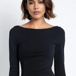 Diane Von Furstenberg  Women's Size 2 Black Long Sleeve Asymmetric Wrap Dress‎ Photo 0