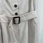 BB Dakota NEW Jumpsuit Size Small Khaki Cream Cropped Belted Side Zipper NWOT Photo 2