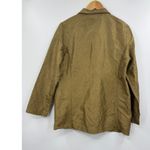 Eileen Fisher  Womens Button Front Silk Blouse Long Sleeve Green Size Medium‎ Photo 4