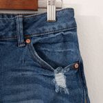 Sincerely Jules 9/29 Distressed Stretch Raw Hem Jeans Shorts Blue Size 30 Photo 4