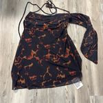 ASOS  Black and Orange Mini Dress NWT Photo 6