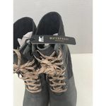 Sorel Lexie Wedge Boot Quilted Dark Slate Pink Laces Winter Booties Gray 11 Photo 1